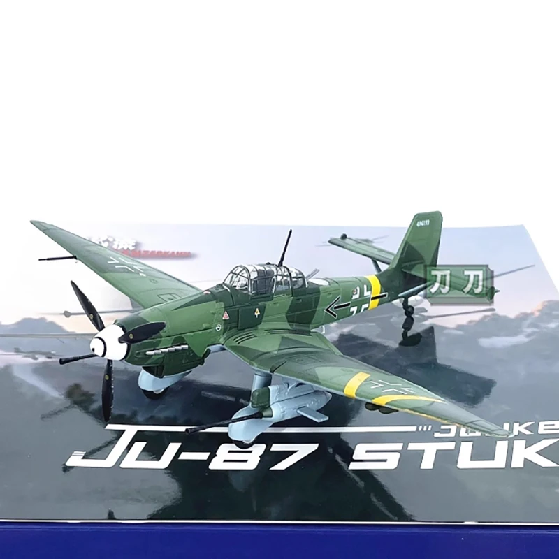 다이캐스트 1:72 스케일 스투카 JU87G2 JU-87 JU87 폭격기 합금 완성 시뮬레이션 모델 기념품 선물 성인 소년용