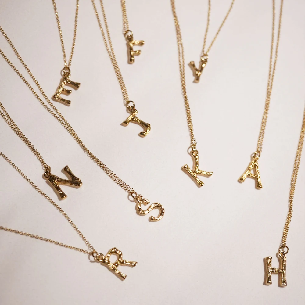 Collana Iniziale KristLand In Argento Placcato Oro Con Zircone – Personalizzata, Regalo Per Donna Con Scatola