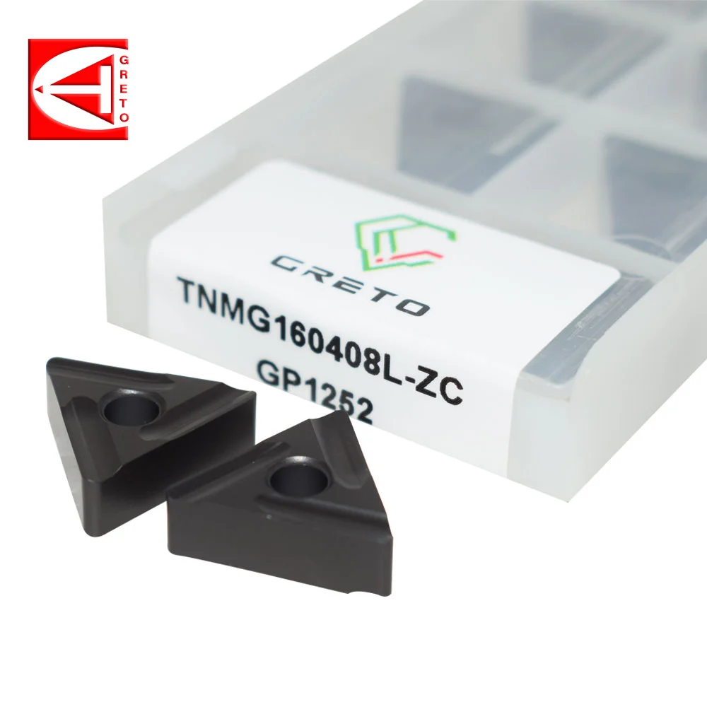 

GRETO TNMG160404L-ZC фреза gt1252 GT4202 GT4205, карбидные вставки, инструмент для обточки металла TNMG 1604, фреза TNMG16