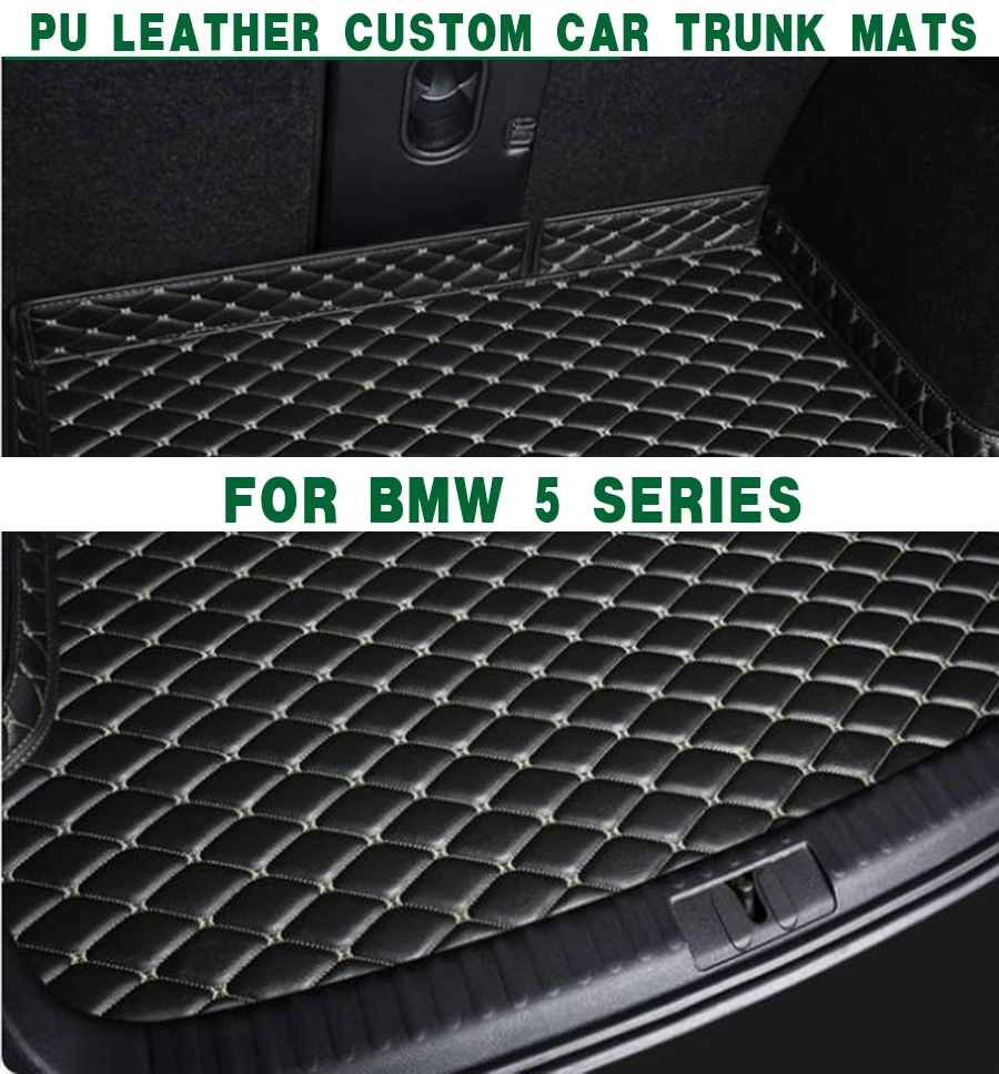 PULeatherCustomCarTrunkMatsforBmw5SeriesE60F10F11F07GT