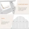 Kids Adirondack Chair Set of 2, White Poly Lumber Plastic Weather Resistant Toddler Outdoor Patio Lounge Chair for Balcony 5