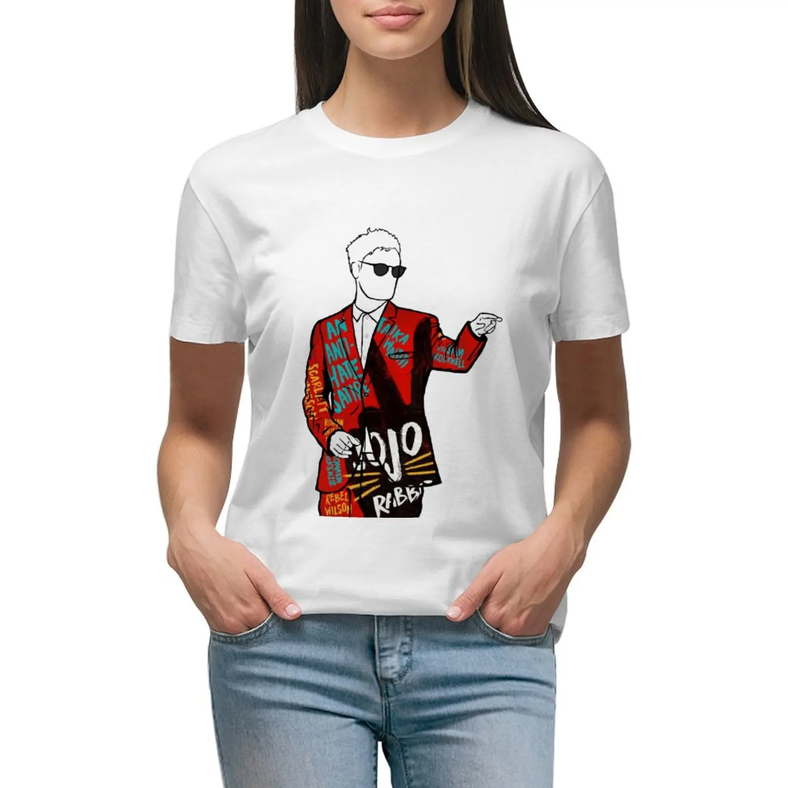 

Футболка JoJo Rabbit с рисунком Тайка вайтити, портрет, топы, милая одежда, женские топы