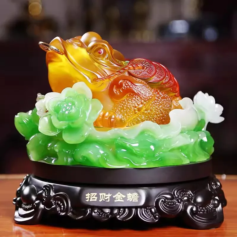 Golden Toad Wealth Attraction Decoration, Home Decoration, Crafts Opening Gifts
