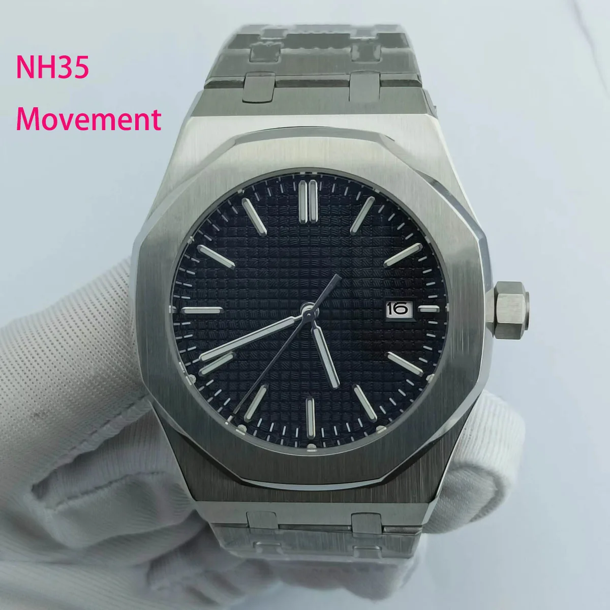 31.8 다이얼 스테인리스 스틸 케이스 스트랩, NH35 무브먼트에 적합, 42mm