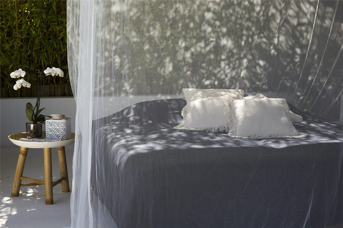 8 canto post dossel cama cortinas elegante