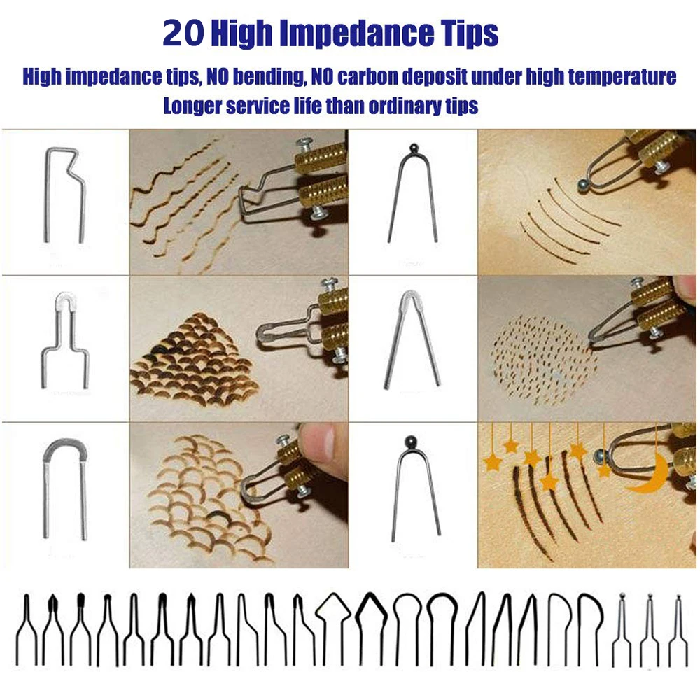 Professional Pyrography Machine Digital Temperature Adjustable Wood Burning  Kits with 10pcs Wire tips DIY For Beginners Adults - AliExpress