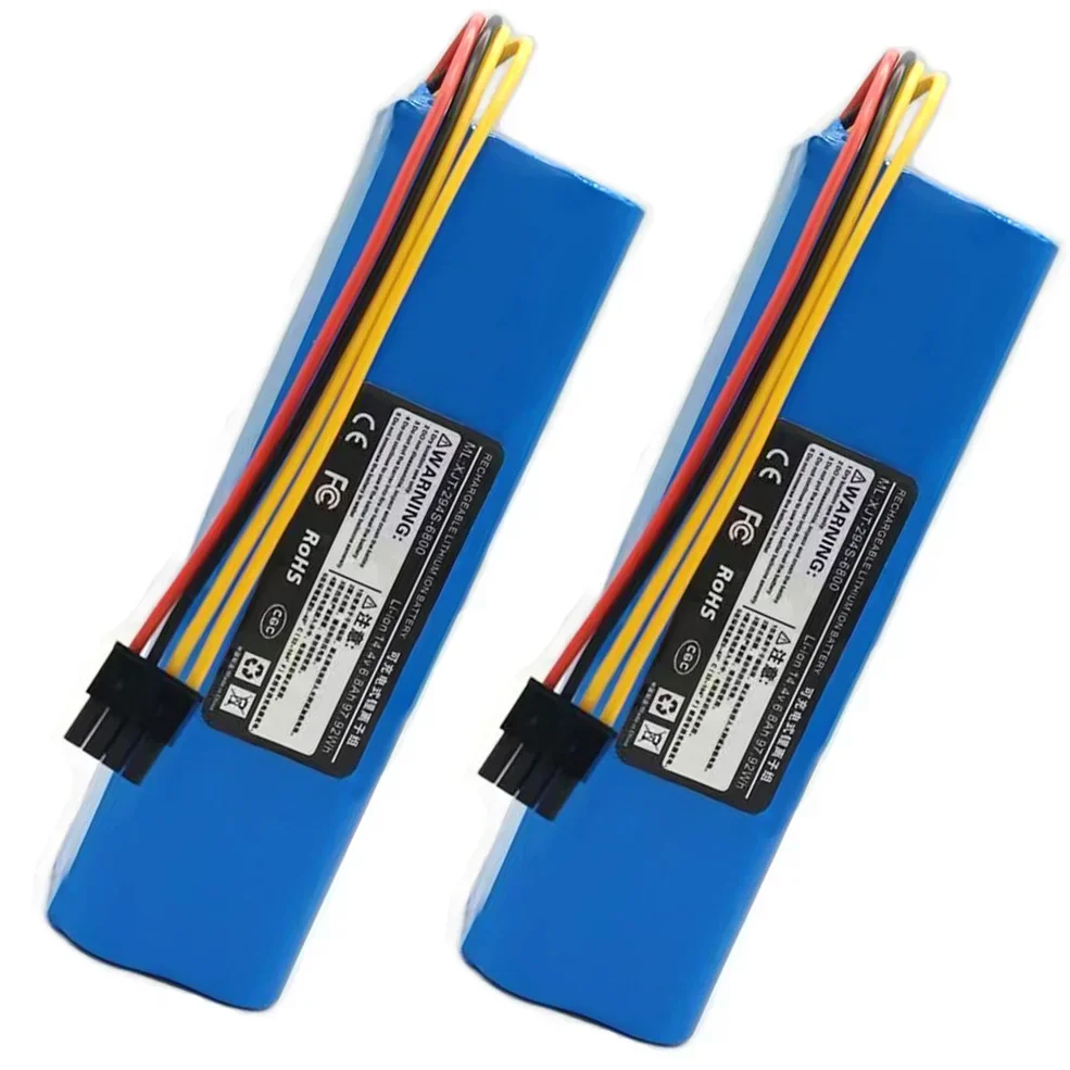 14.4V 6800mAh Original Rechargeable Li-ion Battery for Lifero Robot Vacuum Cleaner RX10 5