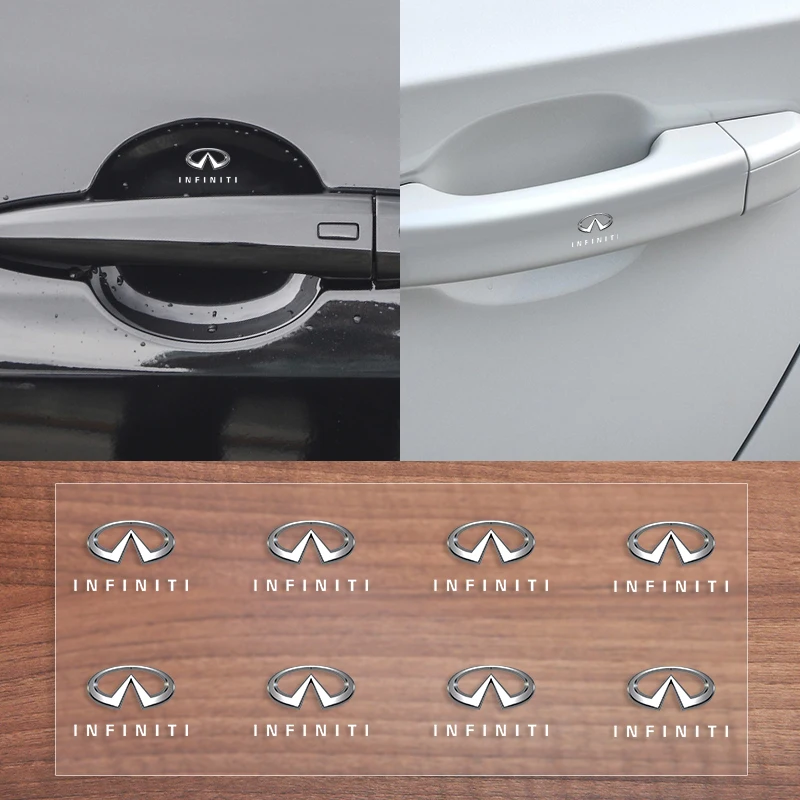 Car Door Handle Sticker Auto Logo One click Start Decals For Infiniti