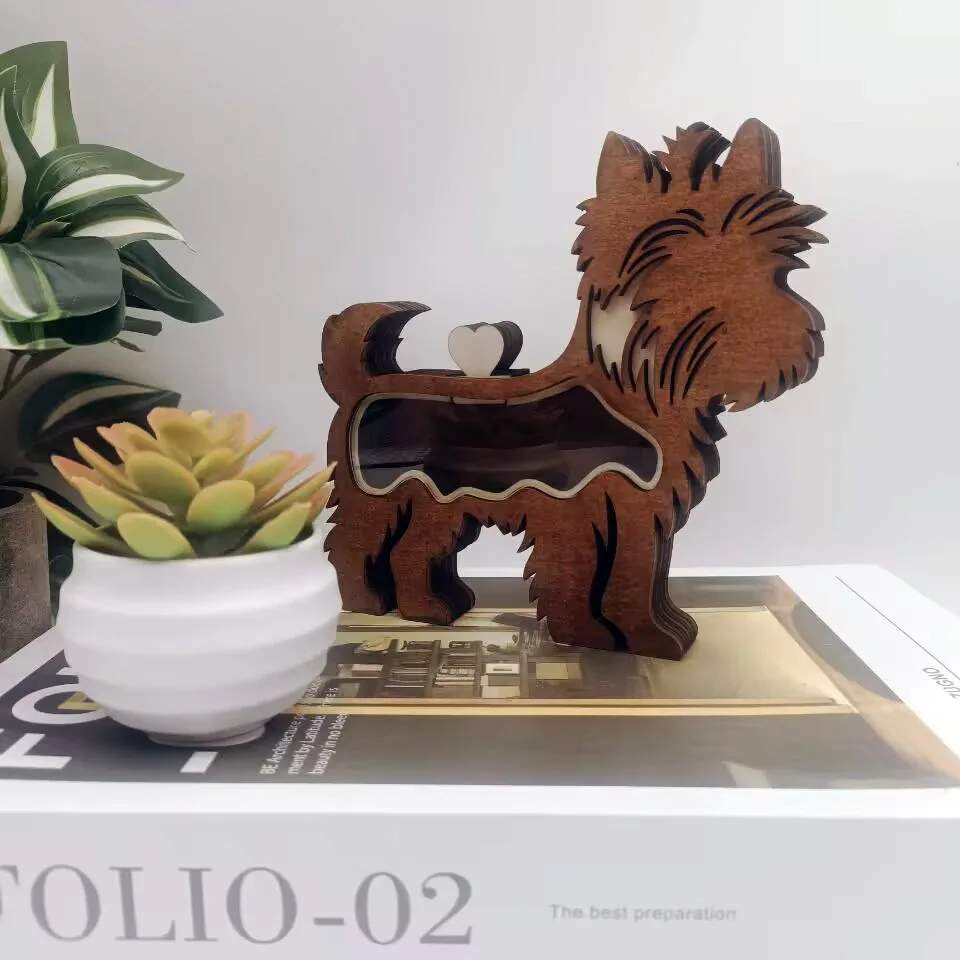 Personalisierte Haustier-Erinnerungsbox aus Holz für Hunde, Katzen und Pferde - Niedliche Haustierfell-Andenkenbox für Tierbesitzer - Neues Haustier-Geschenk – Detail 11
