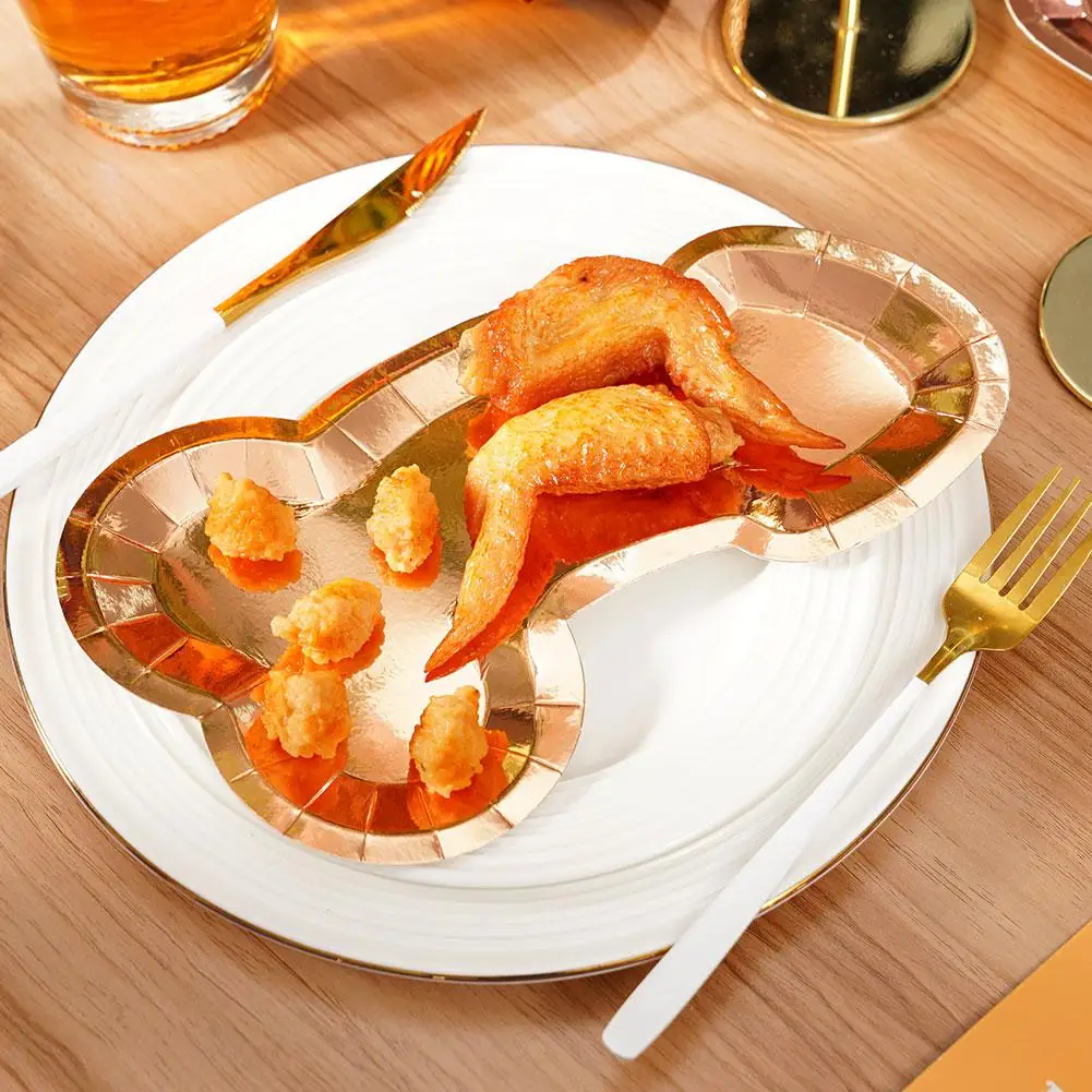 Disposable Paper Plate Banquet Plate Paper Party supplies for a family dinner Travel camping paper plate