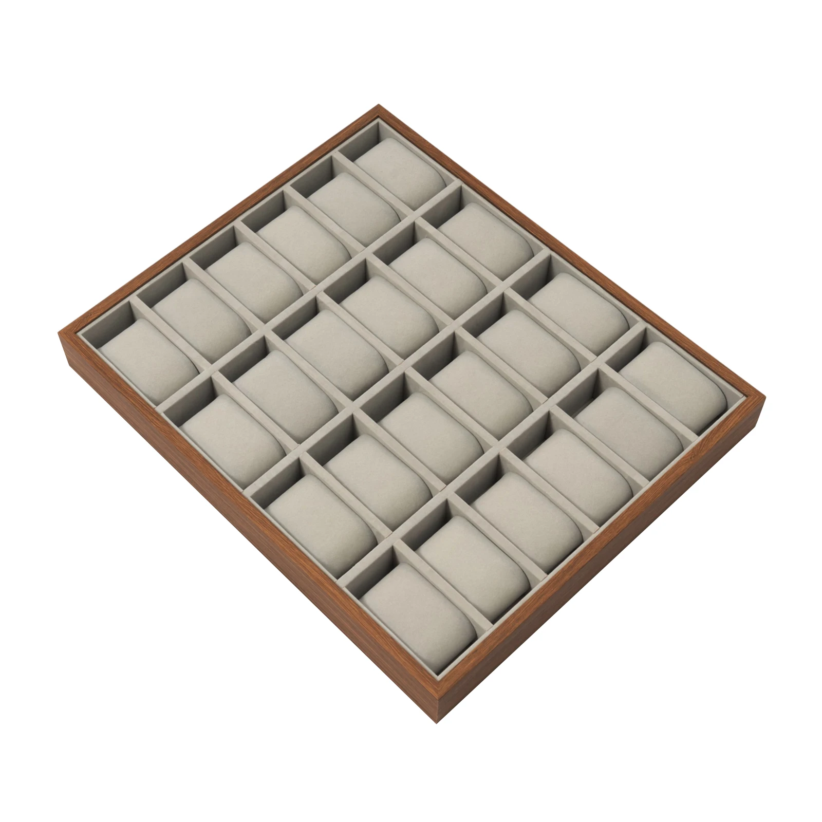 24 Fächer 40*33*4,5cm Uhrenbox Uhrenaufbewahrungsbox Uhrenhalter für Zuhause Schmuck-Display Reise-Mehrfach-Aufbewahrungskoffer – Detail 16