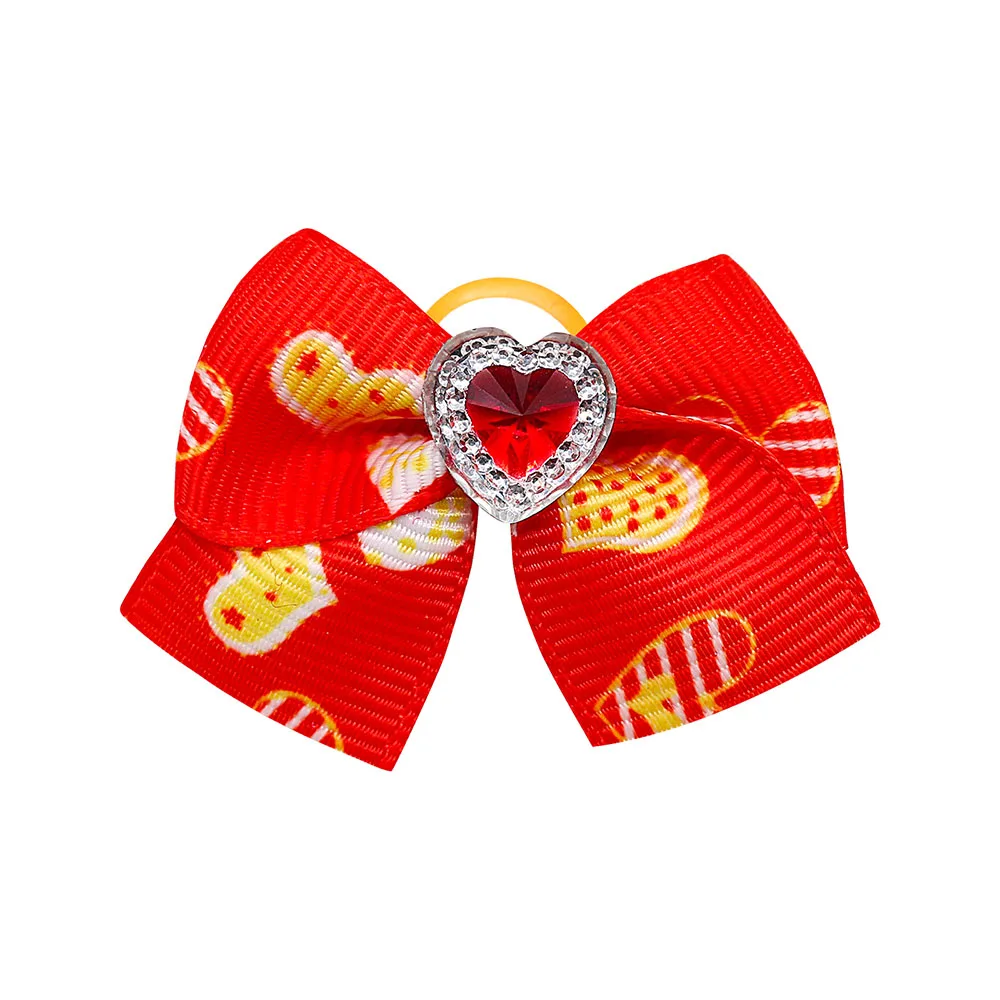 Title 8, 20PCS Red/Pink Series Dog Bows Valentines Day ...