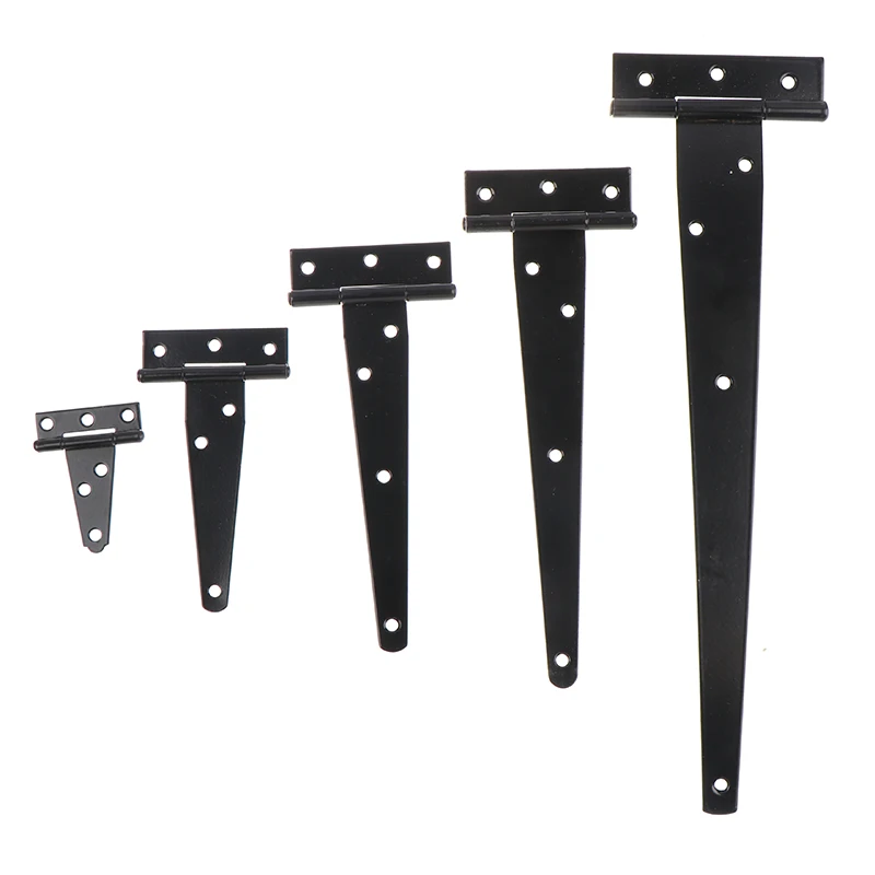 Paint T Shape Triangle Hinge Cabinet Shed Wooden Door Gate Hinges Hardware Black stainless steel hinges door hinges