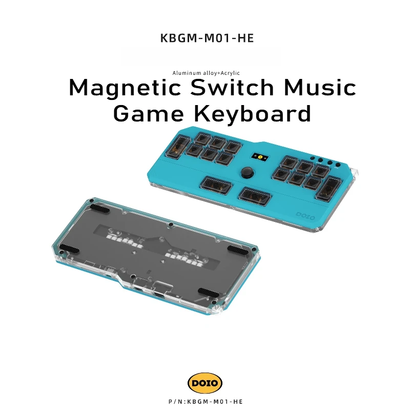 DOIO KBGM M01 ゲーミングキーボードアルミロープロファイル磁気