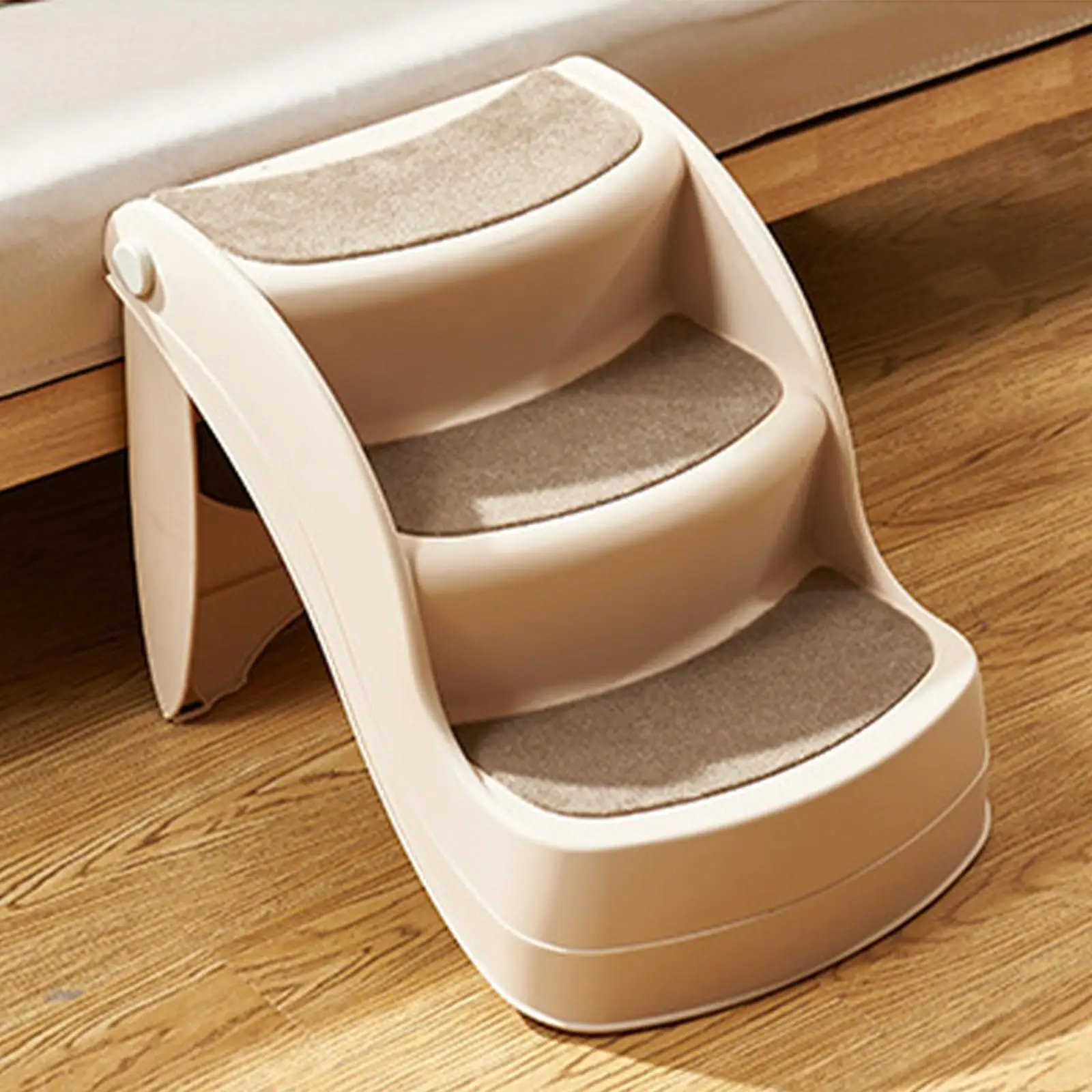 Folding Steps for Cats And Pets Pet Stairs with Side Rails Non- Pads for Home And Vehicle Easy Folding Steps for Cats And Pets Pet Stairs with Side Rails Non- Pads for Home And Vehicle Easy