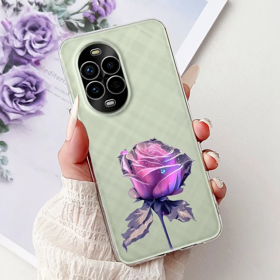 Floral Butterfly Soft Silicone Phone Case - Clear Protective Cover
