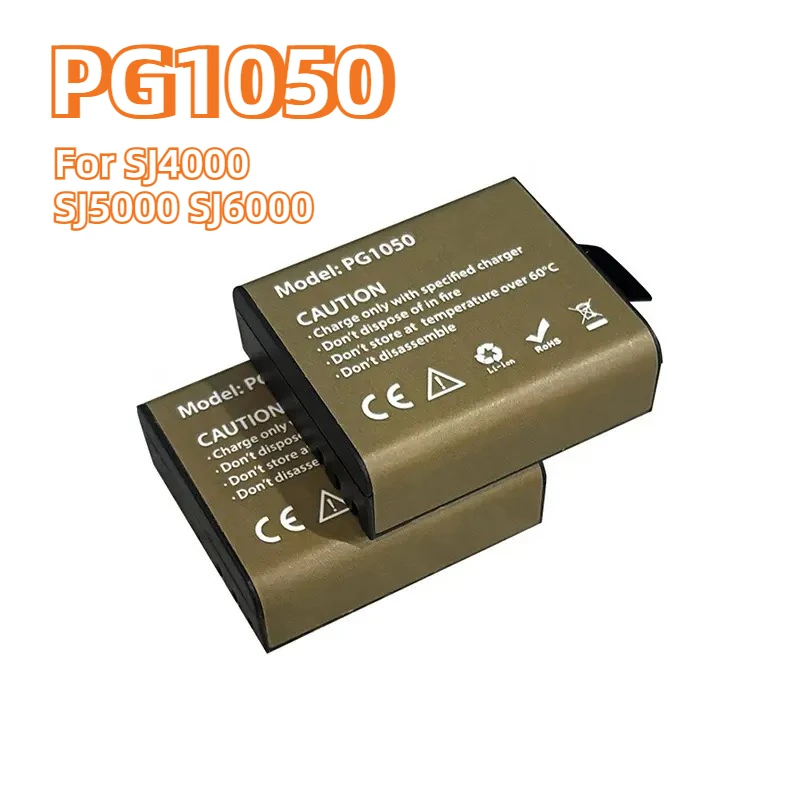 Quatre batteries pour GoPro Hero 9, 10 et 11 alignées, avec leur chargeur rapide à côté.
