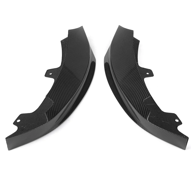 Dry Carbon M Performance Front Bumper Canards Trim For BMW F32 F33 F36 M Sport Only 2014- Car Styling Splitter Lip Spoiler