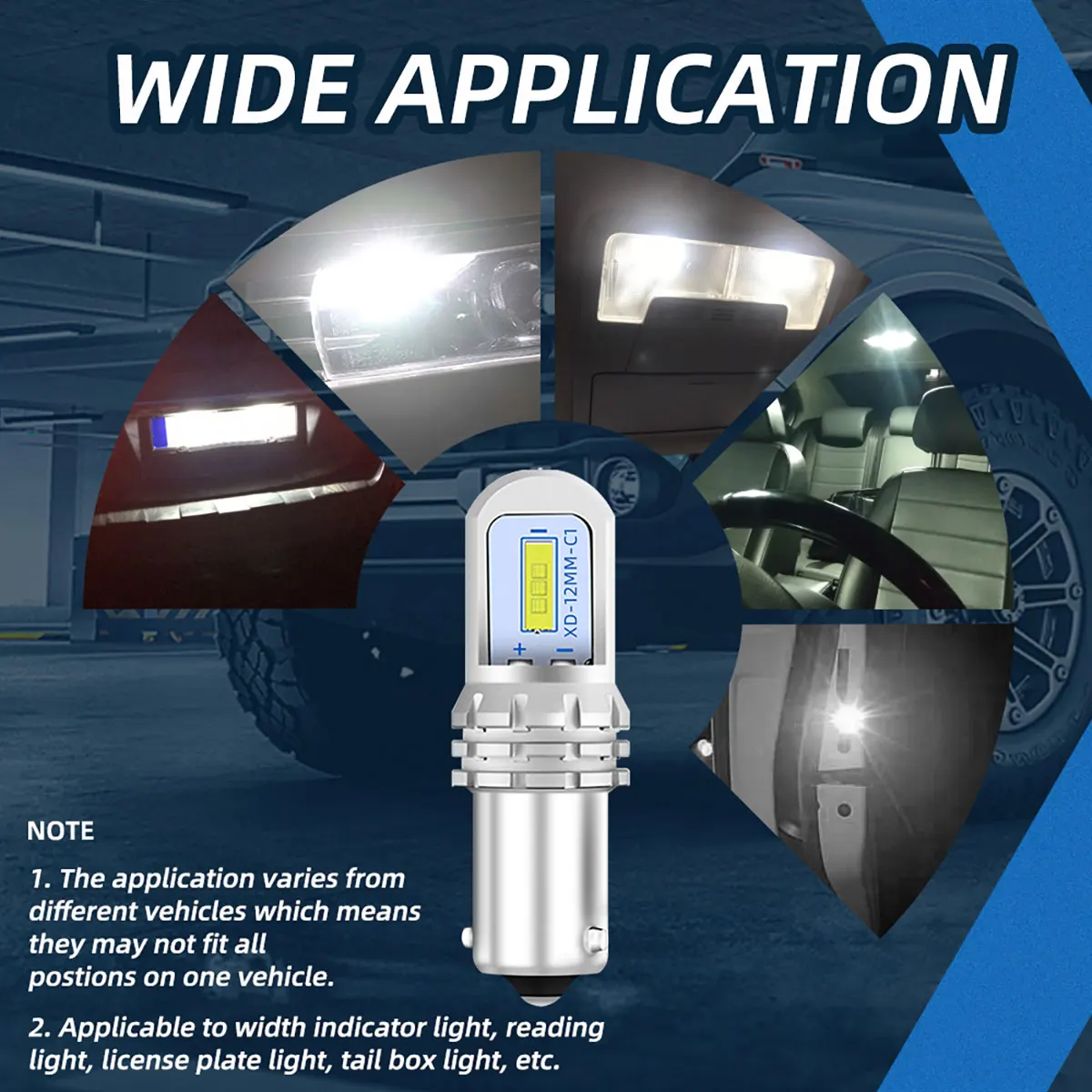 KEVANLY 2개 BA9S T4W BAY9S H21W LED 램프 표시등 1860 2SMD LED 칩 대시보드 경고등 자동차 후진등 12V 화이트