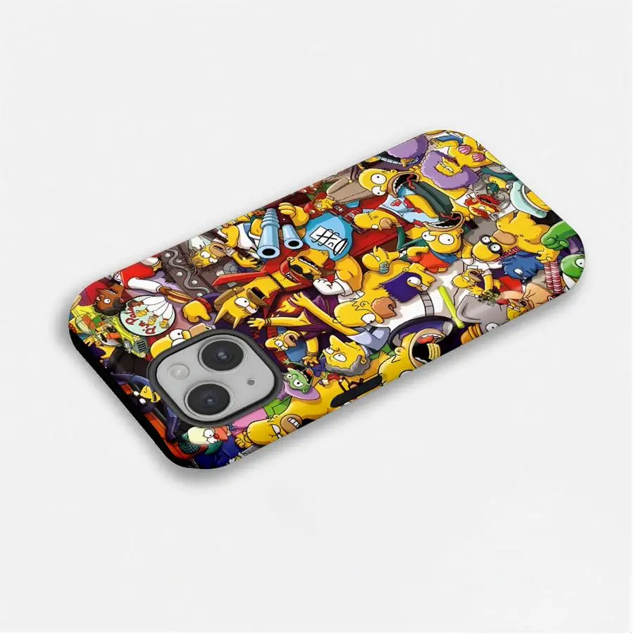 Cartoon The Simpsons Soft Cover Phone Case