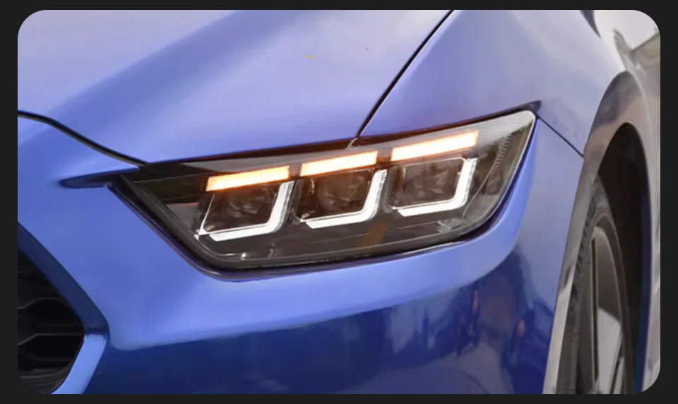 Car Lights for Ford Mustang LED Headlight 2015-2017 Mustang Head Lamp Drl Projector Lens Automotive Accessories