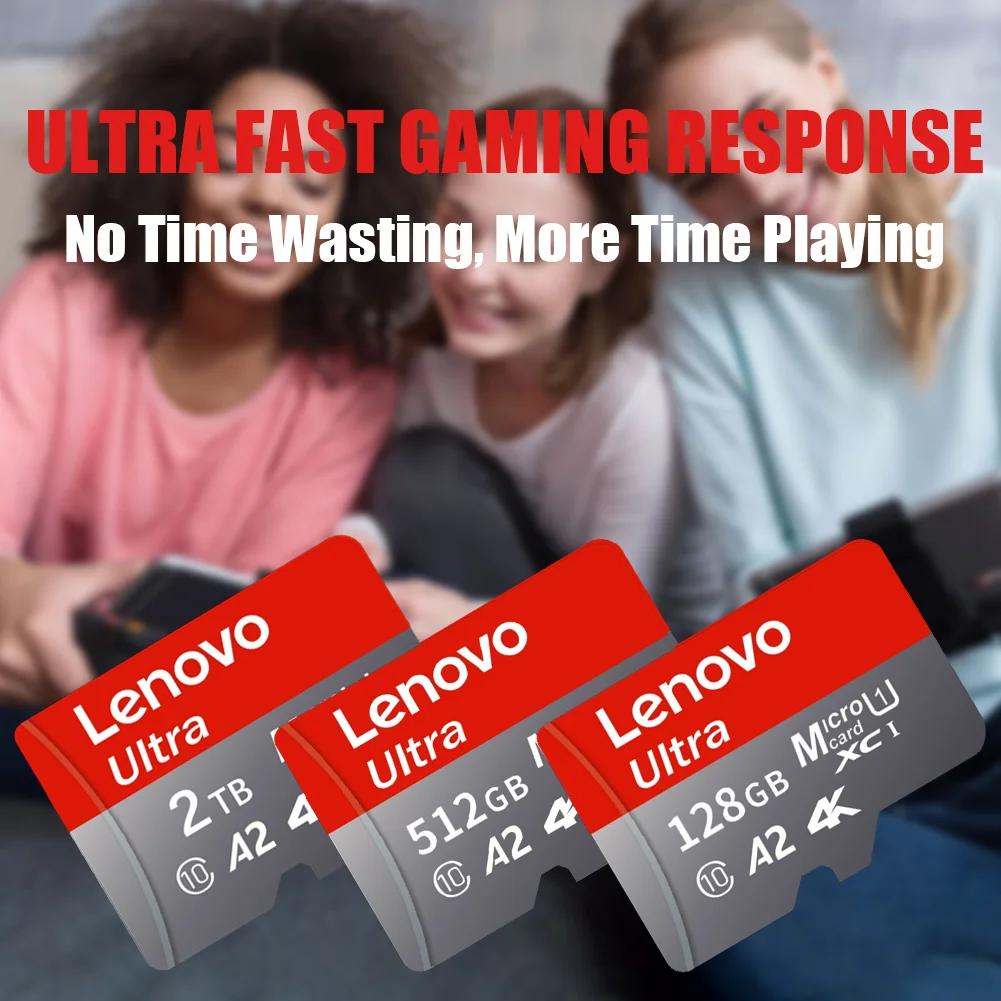 Micro SD Card Lenovo 2TB 1TB Class10 A2 128GB 256GB 512GB For Camera Nintendo Switch PC