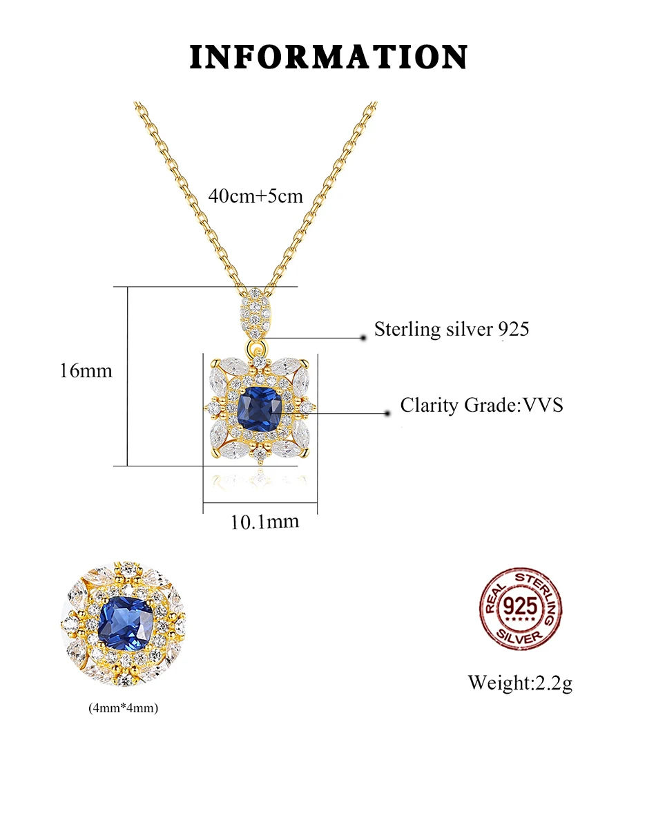 Breloques topaze pendentif colliers pour femmes mariage fiançailles Fine argent Sterling CZ fleur Kolye_voghion.com