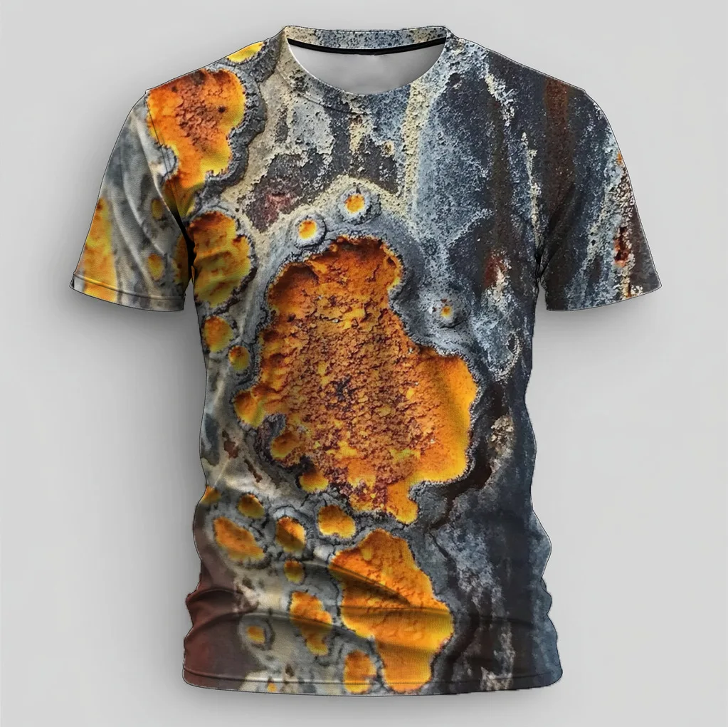 Mens Casual Retro Short Sleeve T Shirt