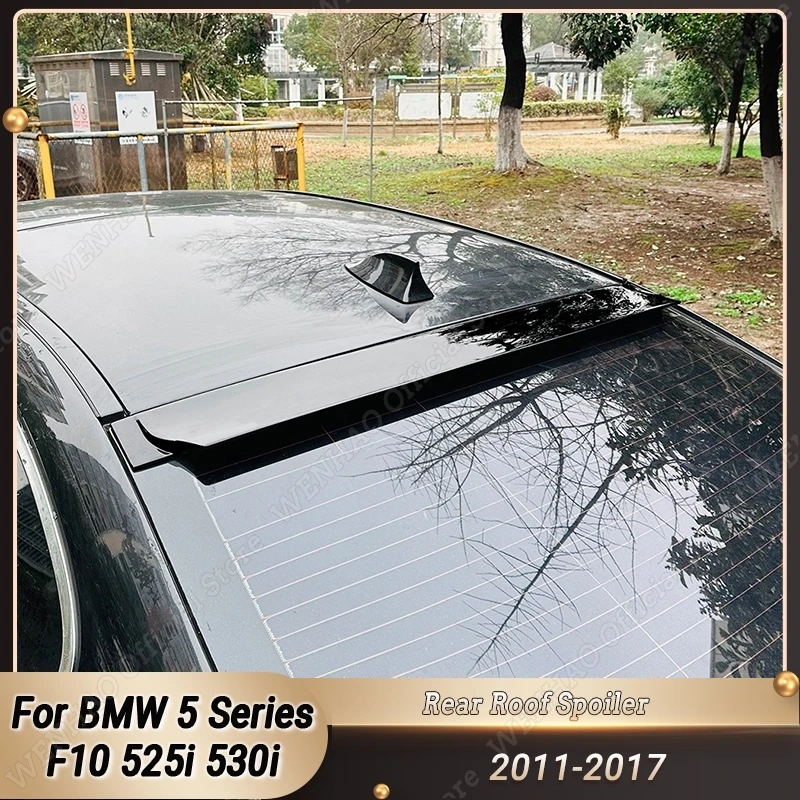 

For BMW 5 Series F10 525i 530i 2011-2017 Car Rear Trunk Roof Spoiler Tail Wing Body Exterior Extension Accessory Gloss Black