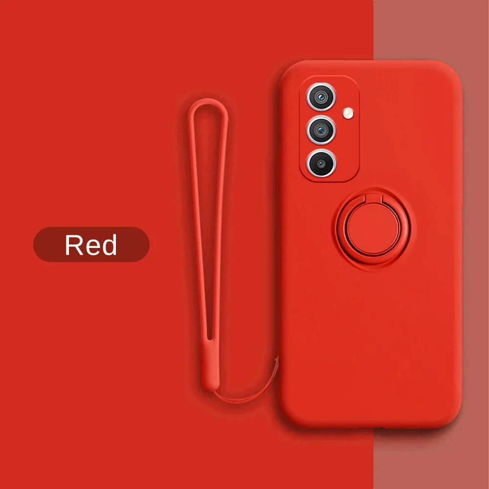 Liquid Silicone Ring Holder Soft Phone Case - Enhanced Grip and Protection