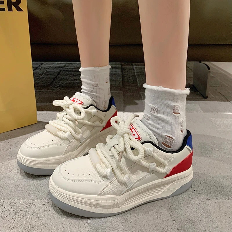 New Trend Fashion Chunky Men Sneakers Design Scarpe Casual Da Uomo Scarpe Sportive Con Zeppa Sneakers Con Plateau Sneakers Maschili In Tinta Unita