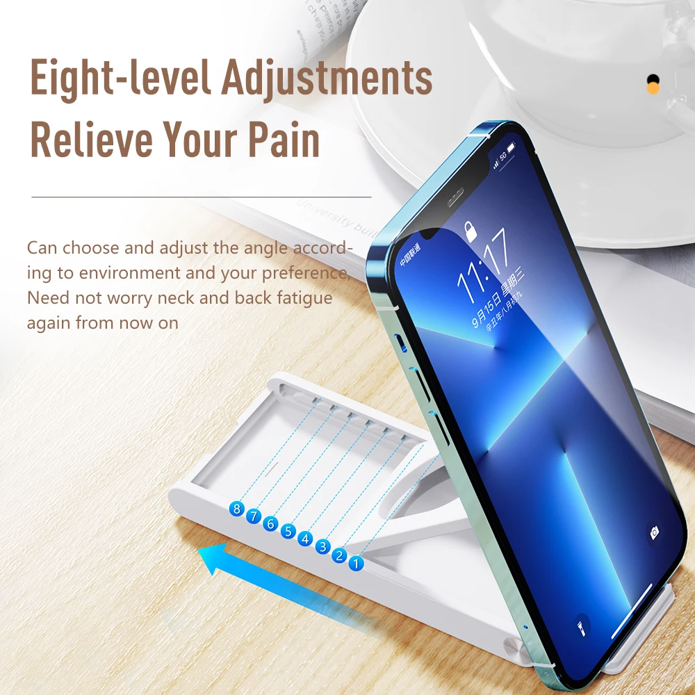 Essager Foldable Desktop Holder Portable Mini Moblie Phone Stand For iphone14 13 Pro Max iPad Xiaomi Desk Bracket Portable Stand