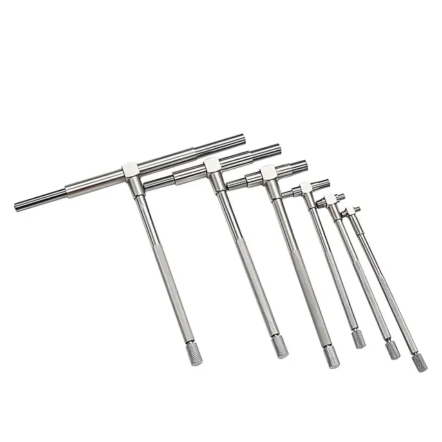 Set 4 Calibri Per Fori Telescopici | Da 1/8 A 1/2 Pollice | In Acciaio Al Carbonio Temprato | Con Custodia E Manico Antiscivolo - Foto 3