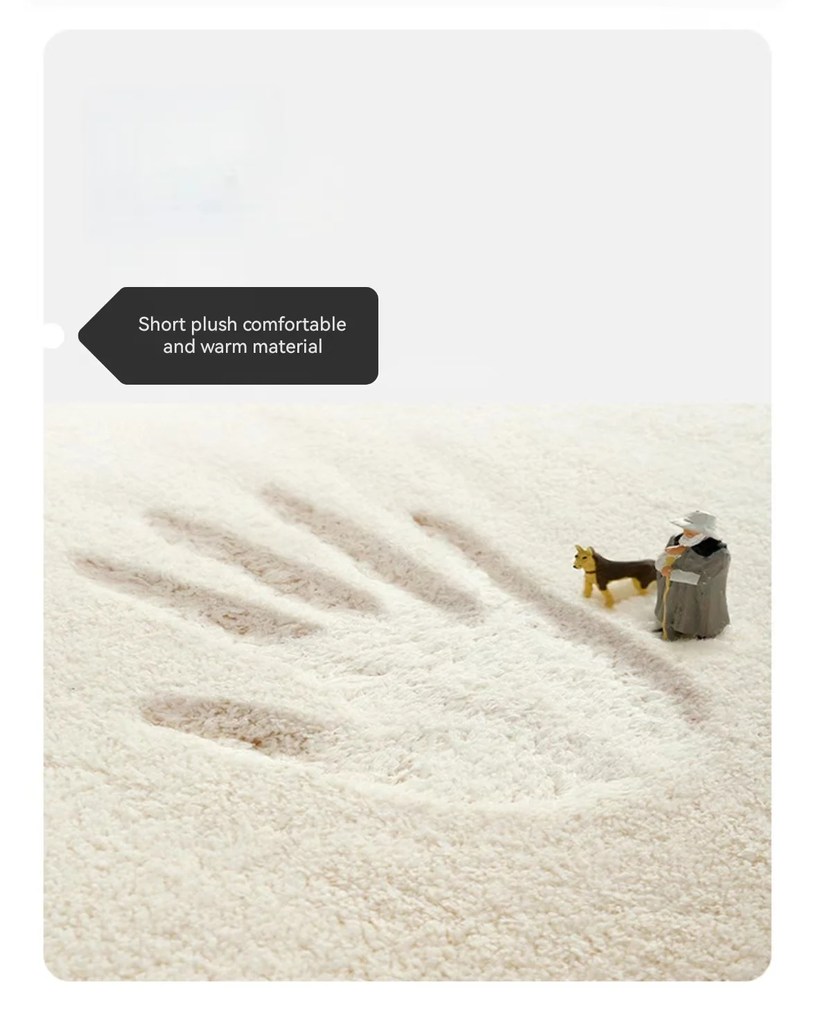 Description Picture 4 of itemCute Cartoon Irregular Mat, Imitation Cashmere Carpet, Bathroom, Bathroom, Non Slip and Absorbent Foot Mat, Entrance Mat