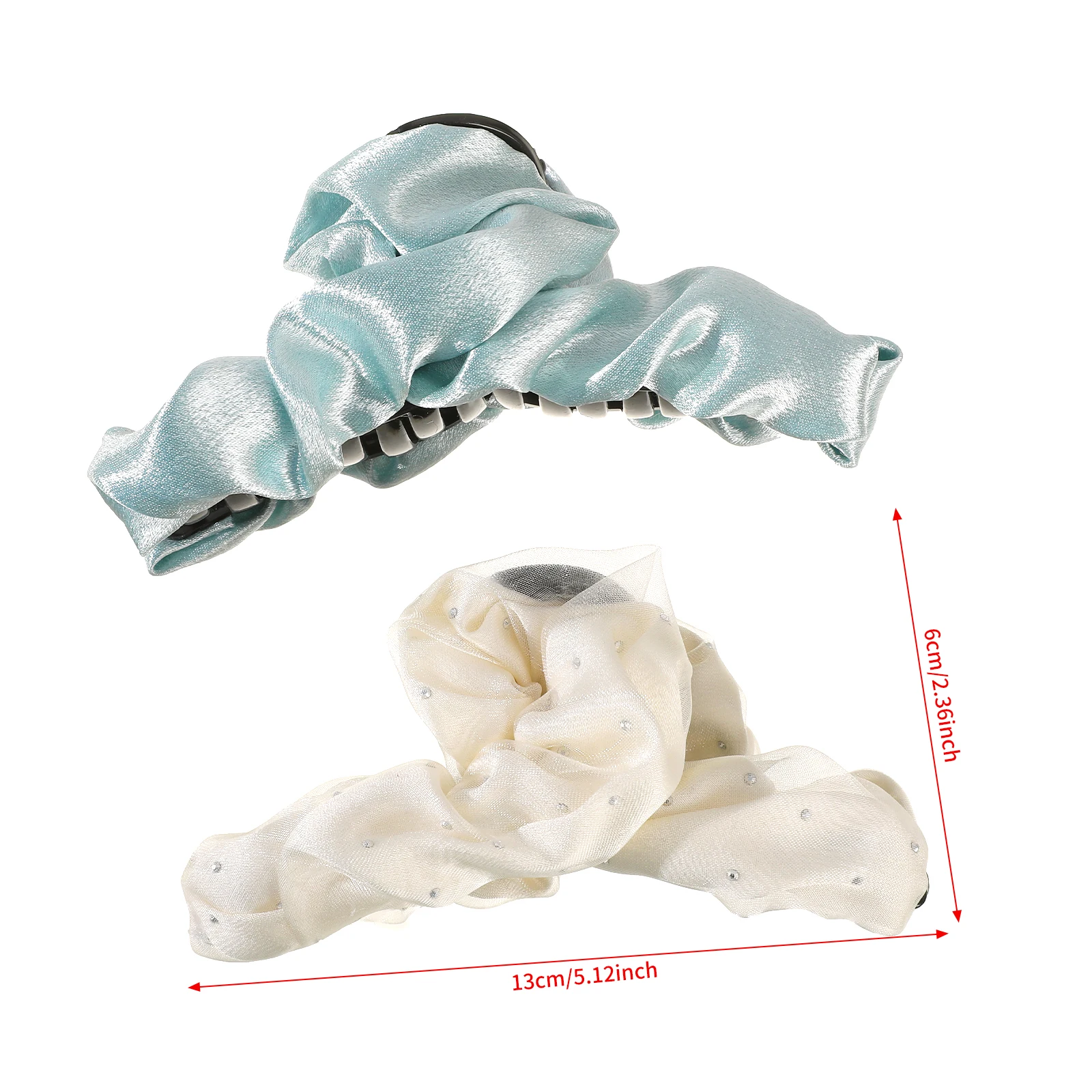 1pc Elegant Women Pleated Floral Hair Claw Clip Fashion Party Lady Temperament Barrettes Shark Clips Girls Hair Accessories