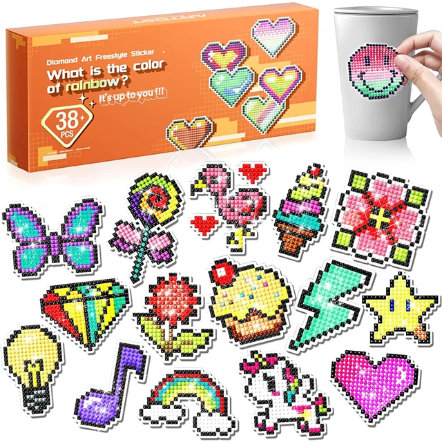 ARTDOT Diamond Painting Stickers, 38 Stuks Cartoon Diamond Painting Kit  Kids, Diamond Painting Kinderstickers - AliExpress