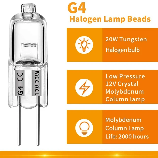 Halogen Lamp G4 12v 20w Led Replacement  Halogen Bulb G4 12v 20w Led  Replacement - Led Bulbs & Tubes - Aliexpress