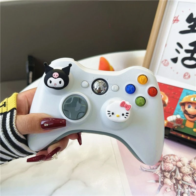 

4PCS/Set Sanrio Silicone Joycon Thumb Stick Grip Cap Kuromis HelloKittys Joy-con Controller Thumbstick Case for Switch PS4/5