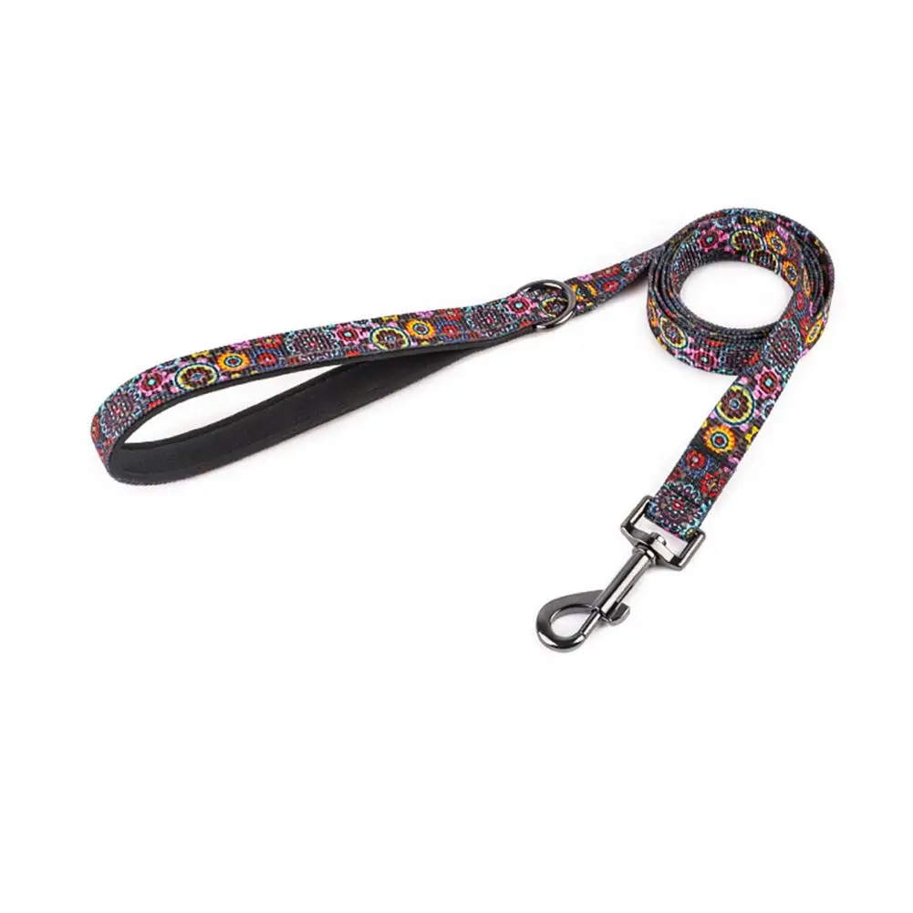 

Long-lasting Pet Collar for Safety Adjustable Pet Collar Set with Reflective Strips Floral Patterns for Outdoor Travel Safety