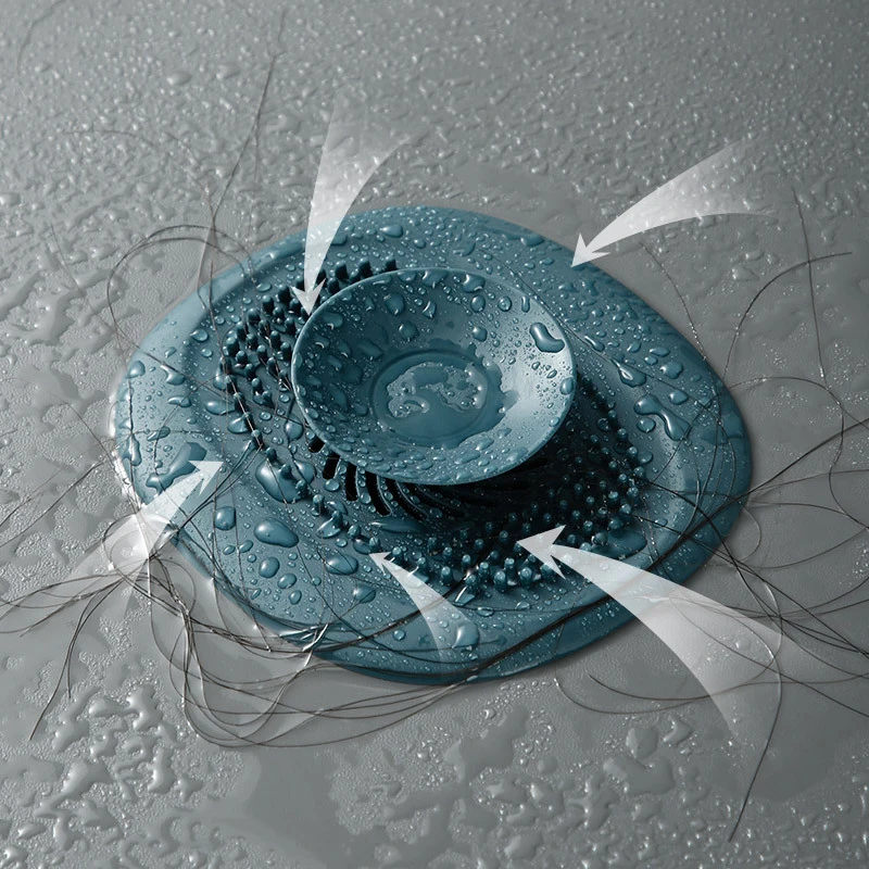 Bathroom Hair Catcher Stopper Silicone Shower Floor Drain Cover Filter Deodorant Anti-clogging Kitchen Sink Plug Drain Strainer 1