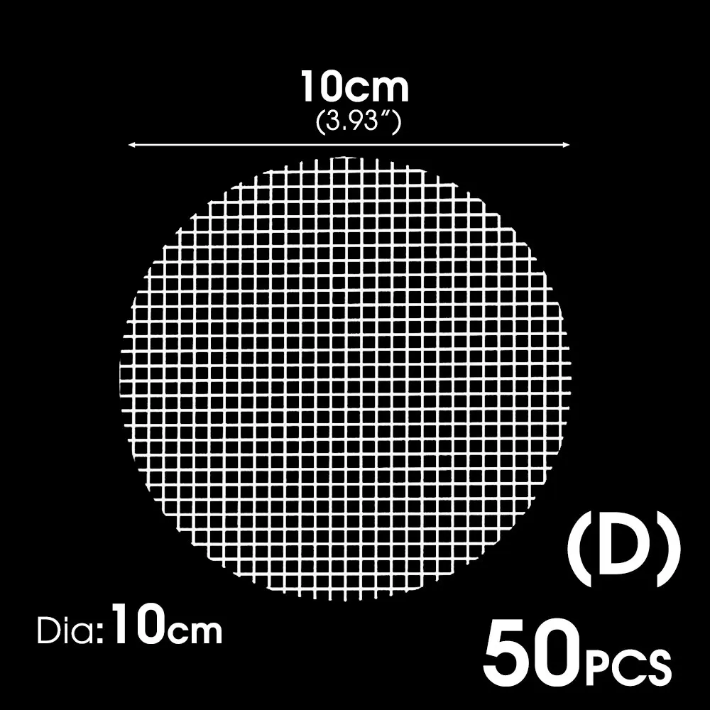 D x 50PC-10cm-Round
