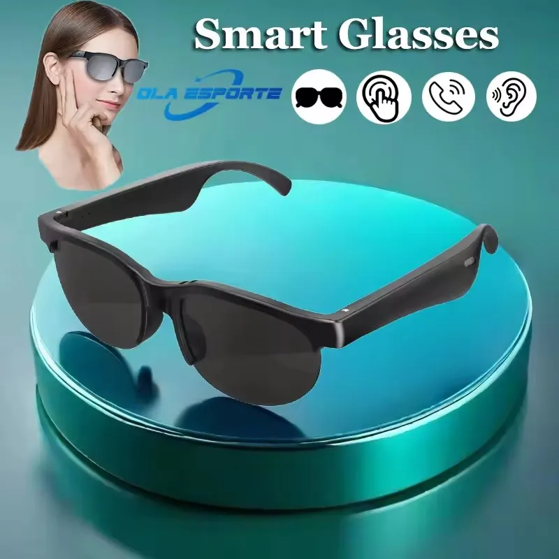 New AI Smart Glasses Voice Assistant Navigation Play Music BT Call Drive Outdoor Sunglasses Protect eyes Smart glasses Men Women