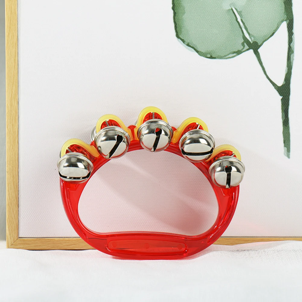 Double Row Metal Jingles Hand Held Percussion Half-Moon Tambourines musical percussion instruments Musical Instrument Gifts For Kids Adults Party