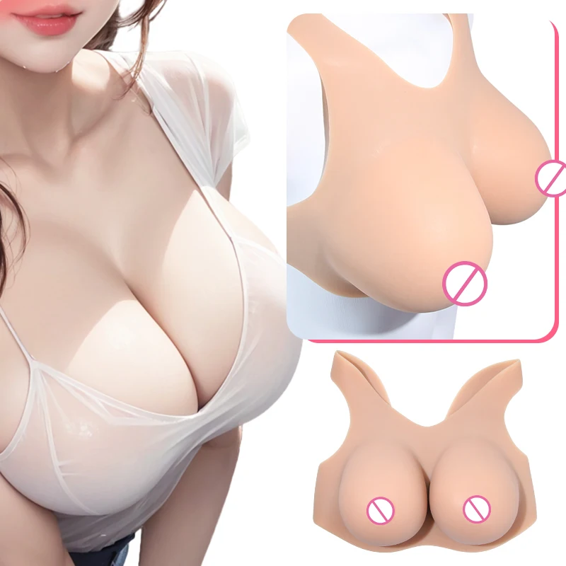 ONEFENG Upgraded WPBT Cosplay Fake Breasts Silicone for Crossdresser Transgender