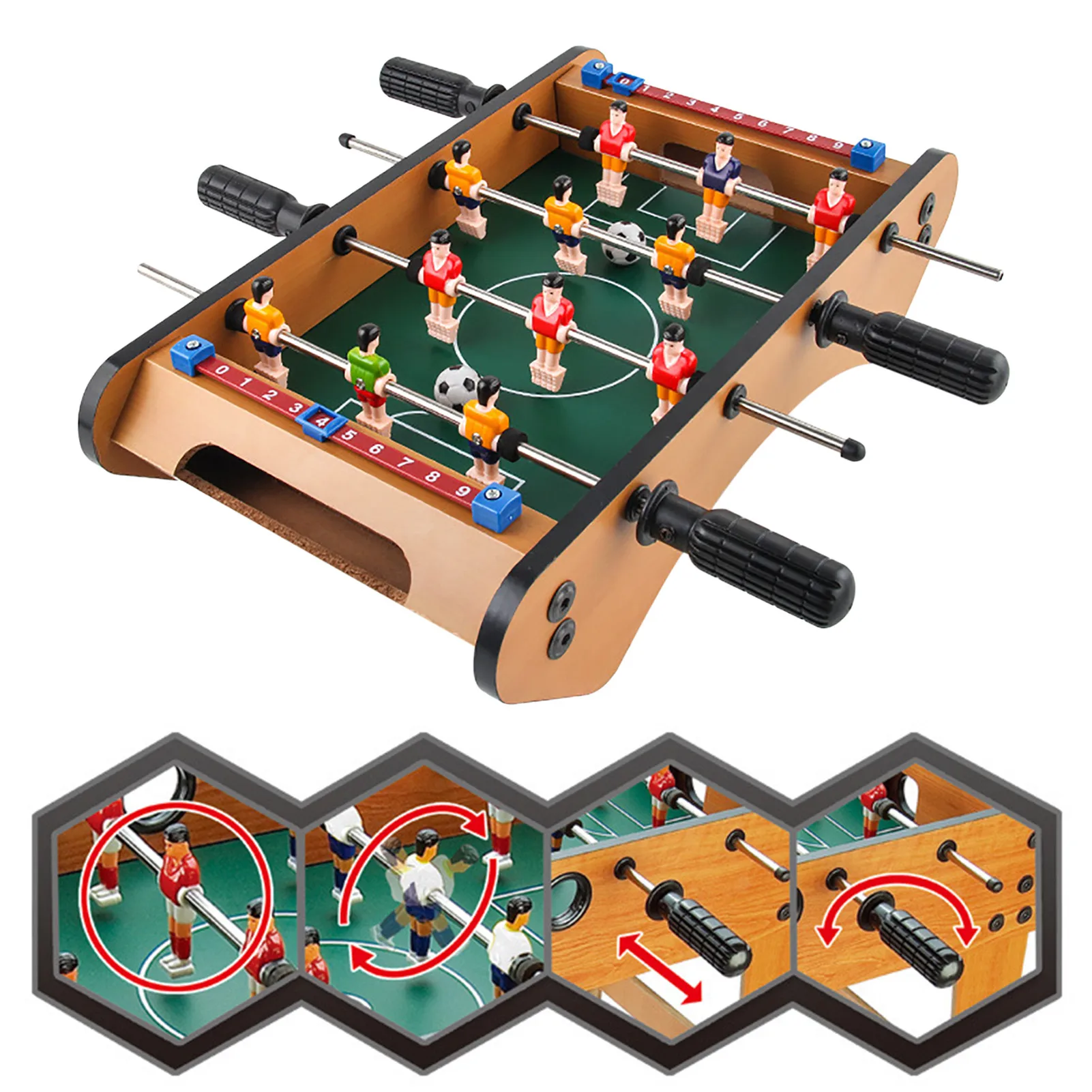 Mini Foosball Table For Kids Soccer Table Top Game Foosball Tabletop