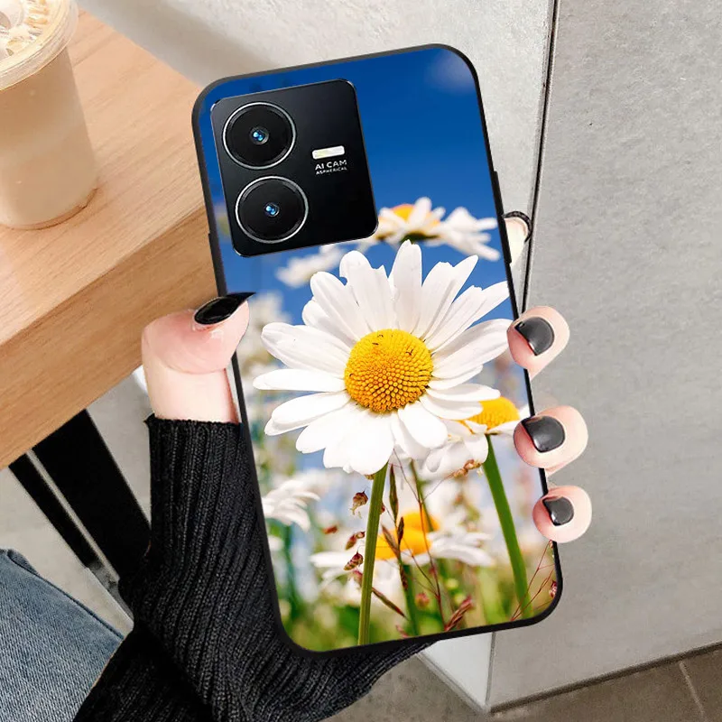 Wolf Cat Soft Silicone Shockproof Phone Cover, Black Bumper.