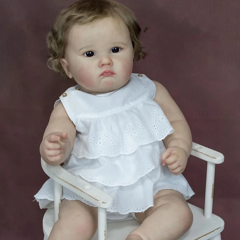 

60CM Reborn Toddler Lifelike CHARLOTTE Princess High Quality Hand Paint Multiple Layers with Visible Veins for Child Gifts