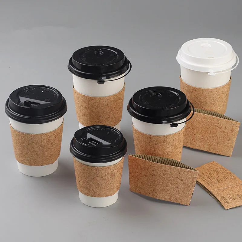 Disposable Coffee Cups Lids Sleeves Disposable Tea Coffee Cups Lid