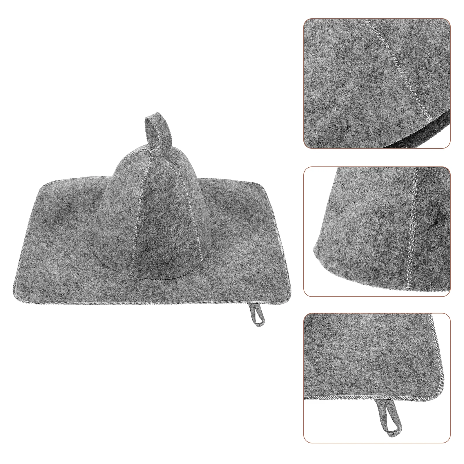 

Comfort Sauna Hat Portable Sauna Pad Felt Sauna Hat Thickened Sauna Hat Sauna Hat Sauna Supply for Sauna Indoor Home Daily