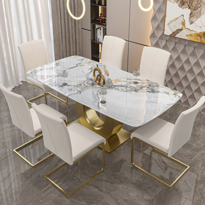 

Stainless steel dining room table bright set and chair luxury surfaces creative home light